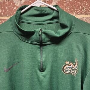 Charlotte forty nine Nike Green 49ers Quarter-Zip Pullover Dri-fit Men's XL